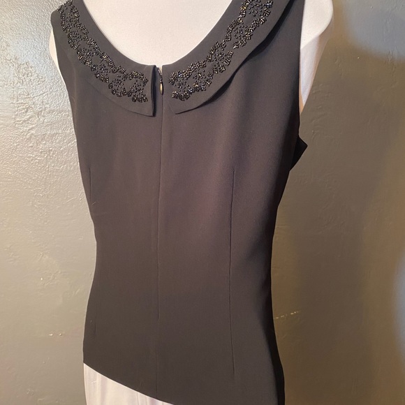 Vintage APPRAISAL Black Beaded Top - Picture 10 of 16